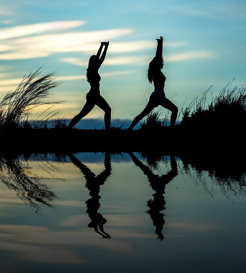 Woman practicing yoga for wellness